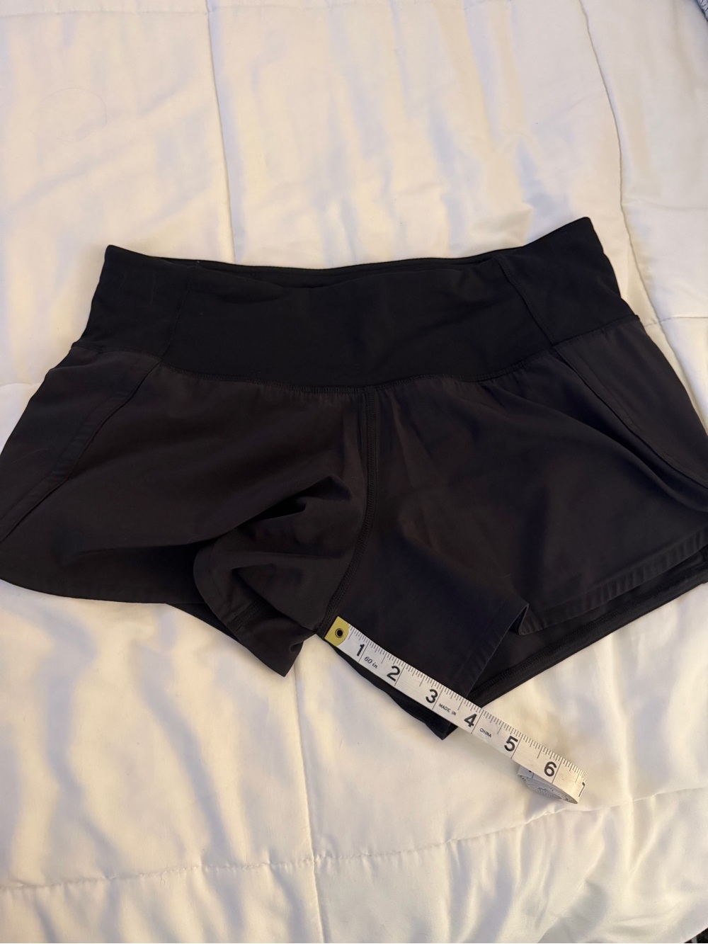 lululemon athletica Black Women's Athletic Shorts with Inner Liner